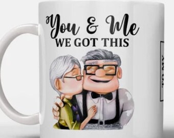 Old Couple Mugs, To My Husband, You & Me We Got This, Carl Ellie Couple, Wedding Anniversary Gift, Gift For Him, Remember When, Father's Day