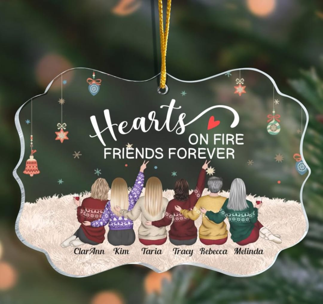 Best Friend Christmas Gift, Bestie Ornament 2024, Personalized Best ...