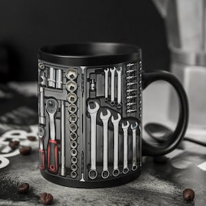 Mugs Mechanic Toolbox Set, Mechanic Mug, Auto Mechanic Mug, Mechanic Gift, Car Mechanic Gift, Mug coffee, Gifts for men, gift birthday