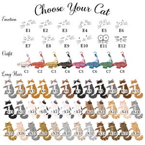 Personalized Cat Christmas Ornament, Custom Hanging Cats Ornament, Christmas Gifts, Custom Pets Ornament, Gift For Cat Lovers, Cat Mom Gifts 画像 2