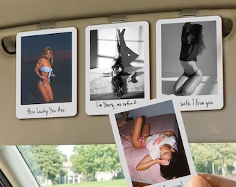 Personalized Boudoir Photo Car Visor Clip, Boudoir Gifts for Him, Valentine Gifts for Boyfriend, Spicy Photo Gifts for Husband, Wallet Card