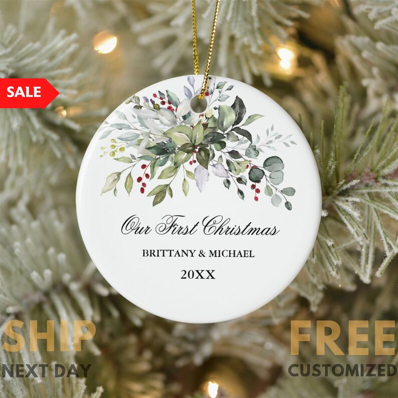 1st Christmas Married Ornament 2022 Mrs And Mrs First Christmas Married Ornament 2022 Personalized Mr and Mrs Etsy