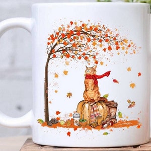 Herbst Katze Becher, es ist Herbst Y &#39;all Becher, lustiges Geschenk für Halloween, niedlicher Herbstbecher, Herbstdekor, Erntedankgeschenk, Herbstdekorbecher, Geschenk für sie
