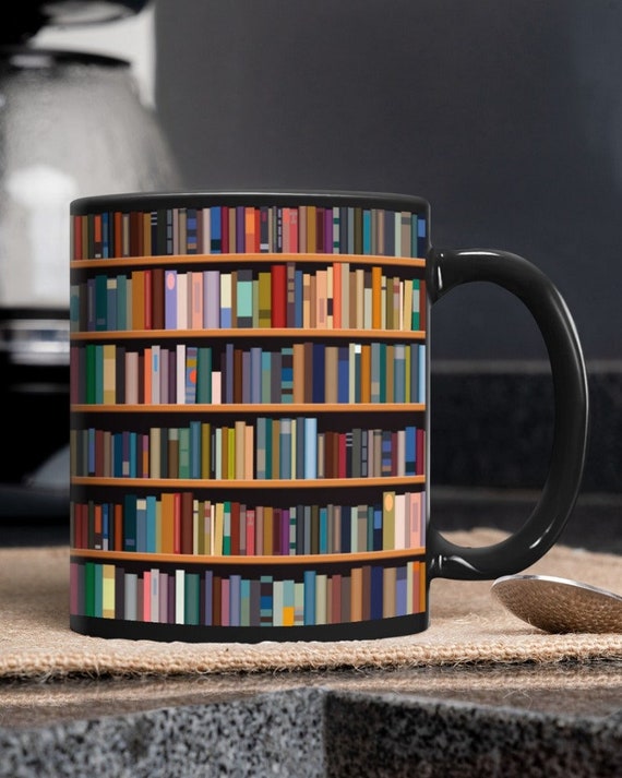 Mugs Librarian Bookself, Book Lover Mug, Book Mug, Bookish Mug, Bookish Gifts, Book Lover Gift, Book Coffee Mug, gift birthday