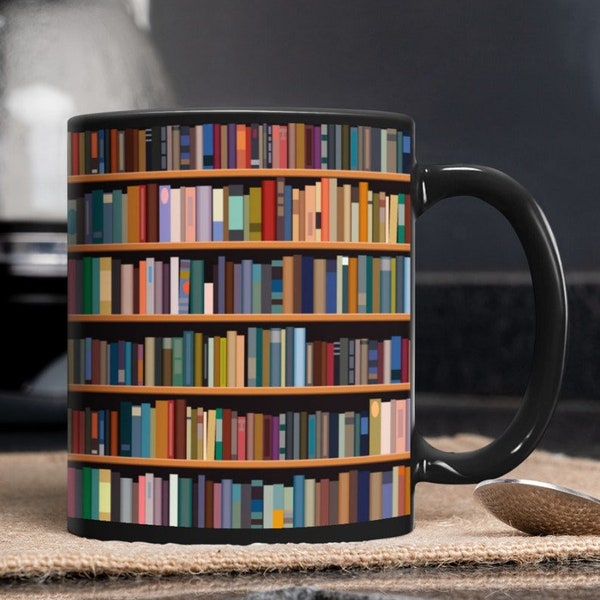 Mugs Librarian Bookself, Book Lover Mug, Book Mug, Bookish Mug, Bookish Gifts, Book Lover Gift, Book Coffee Mug, gift birthday