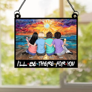 Friends Are Like Stars, Bestie Personalized Window Hanging Suncatcher, Friend keepsake Friendship Gift, Long Distance Gift, Birthday Gift
