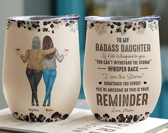 Vaso personalizado para mi hija ruda, taza de café divertida personalizada de mamá, taza de regalo personalizada para hija, regalo de cumpleaños, taza para madre hija