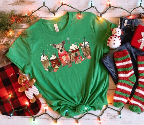 Chihuahua christmas shirt cheap