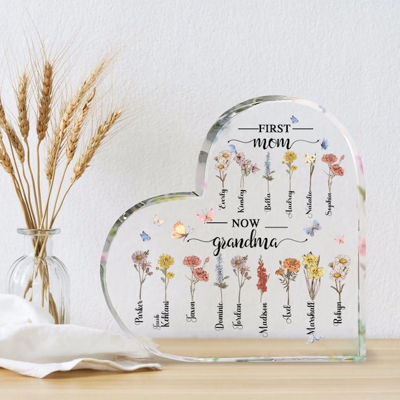 Targa Acrilica Per Nana - Regalo Compleanno E Festa Della Mamma Con