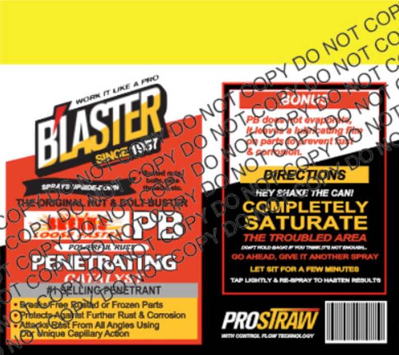 PNG File PB Blaster Tumbler Wrap Sublimation Clean Version - Etsy