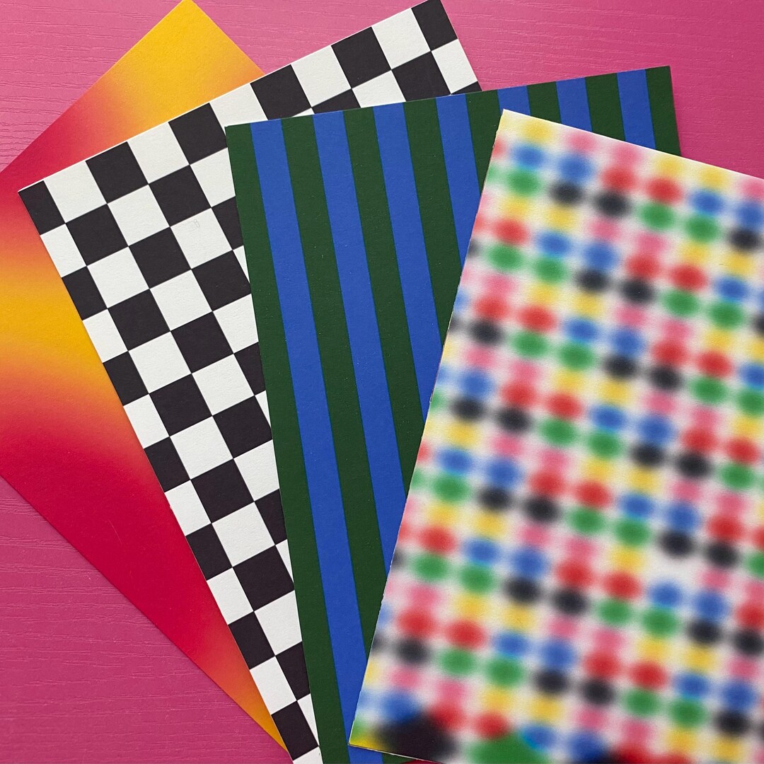 32 PCS Journal Paper Pack | Checker Stripe, Striped, Gradient Patterns ...