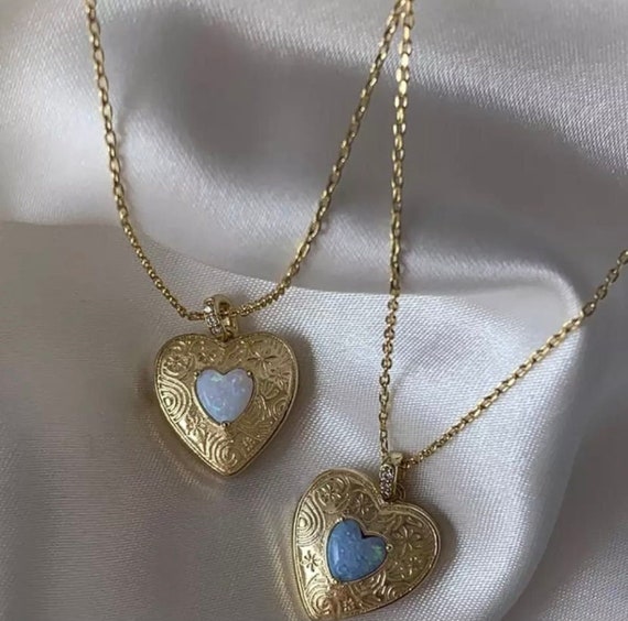 Heart Locket Necklace Women's Jewellery 