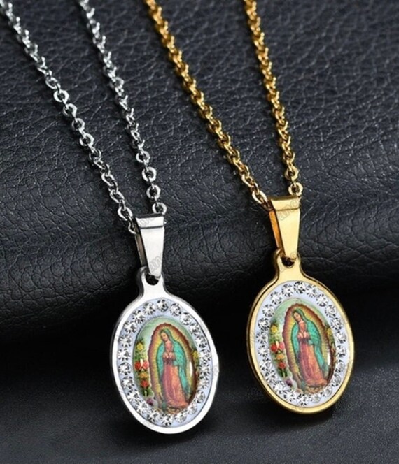 Stainless Steel Virgin Mary Pendant 