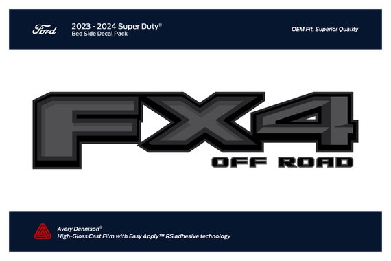 Black Out 2023-2024 Ford F250 Super Duty FX4 off Road Decal