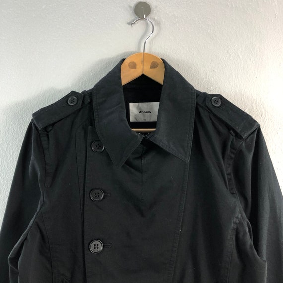 Light black trench coat top