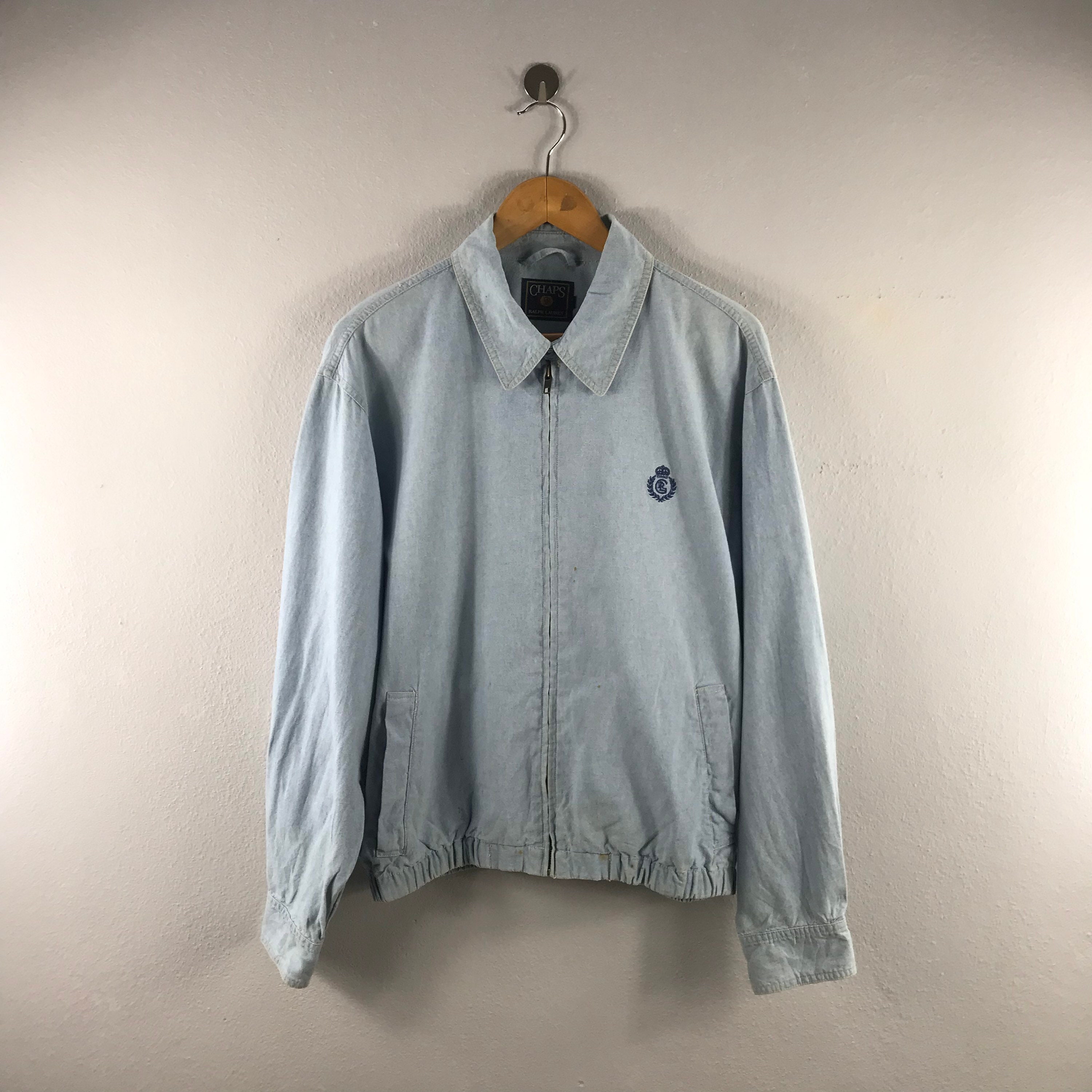 CHAPS / Ralph Lauren / Vintage Windbreaker / Baby Blue Springwear / Polo  Jacket / 90s Chaps / Unisex Jacket / RL Crest / 90s Polo / Mens S -   Canada