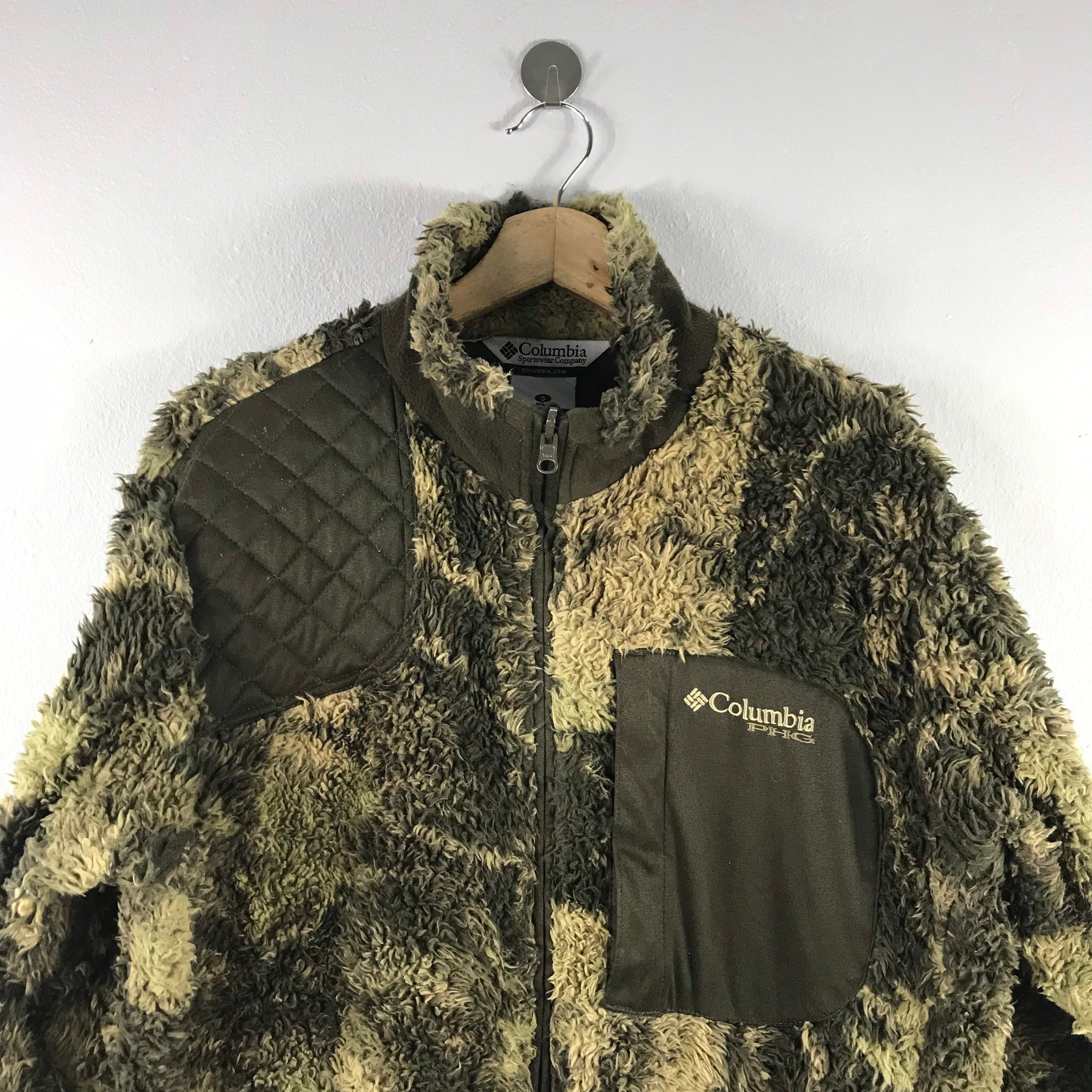 Columbia Sportswear Green Outdoor Hunting Camo Fleece PHG