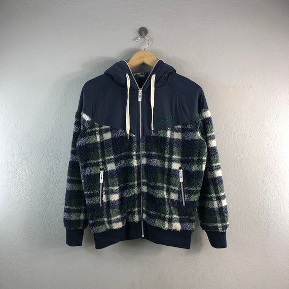 Design United Blue Vintage Checkered Fleece Light Zipper Japanese Brand  Casual Outfits Fashion Streetwear Jacket Bomber Windbreaker Small - Etsy