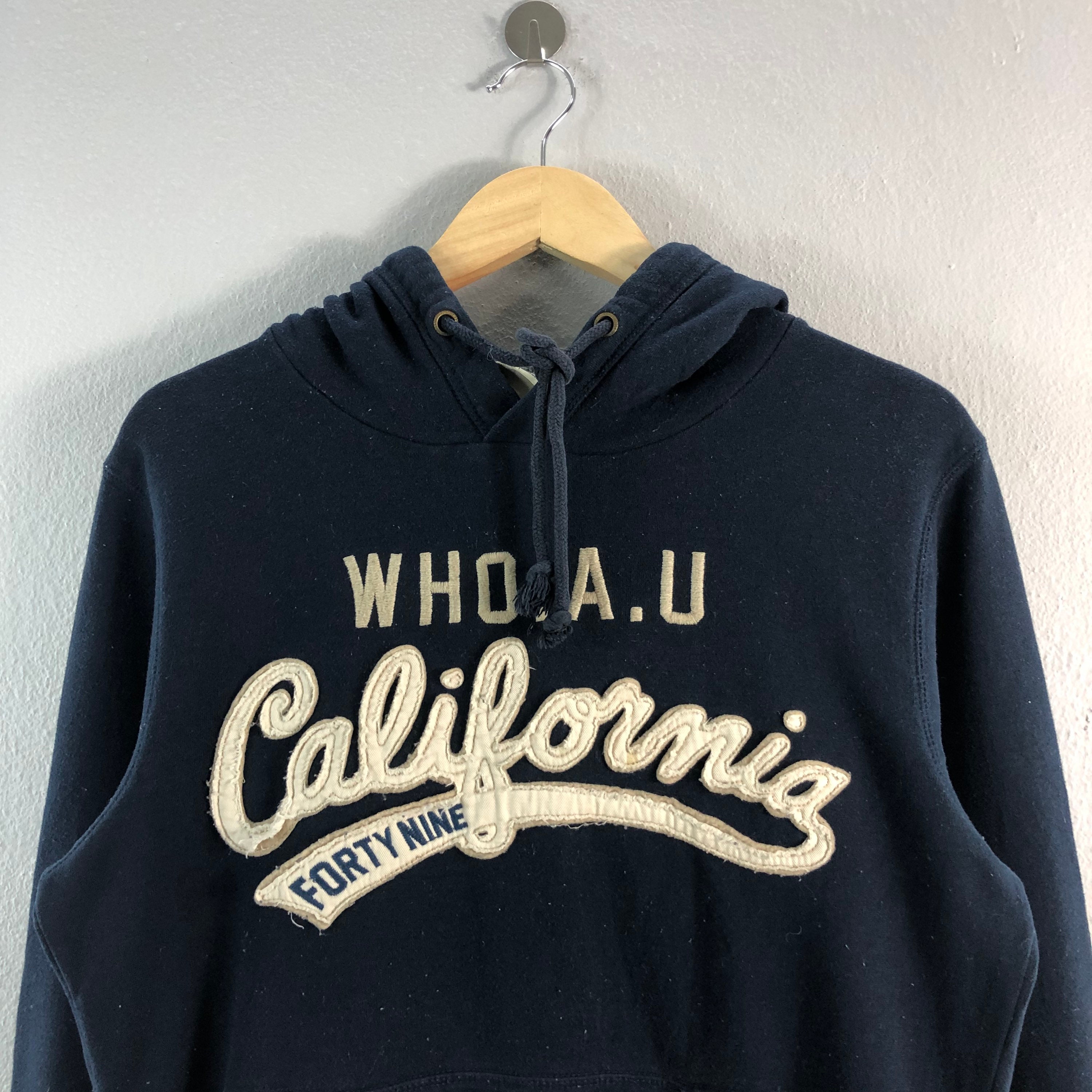 WHO.A.U California Blue Vintage Embroidered Casual Style Outfits