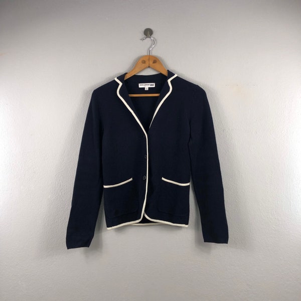 Ines De La Fressange Paris bleu vintage léger décontracté mode femme élégant manteau marque japonaise veste aviateur coupe-vent petit
