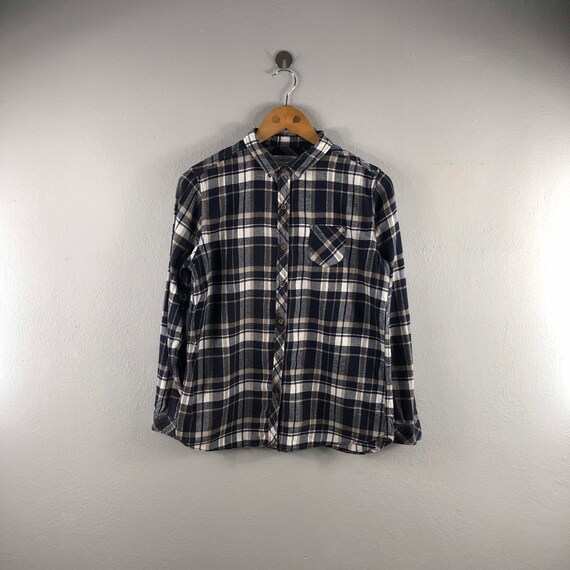 Heart Market Blue Vintage Flannel 