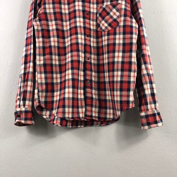 Rageblue Red Vintage Japanese Brand Checkered Wor… - image 3