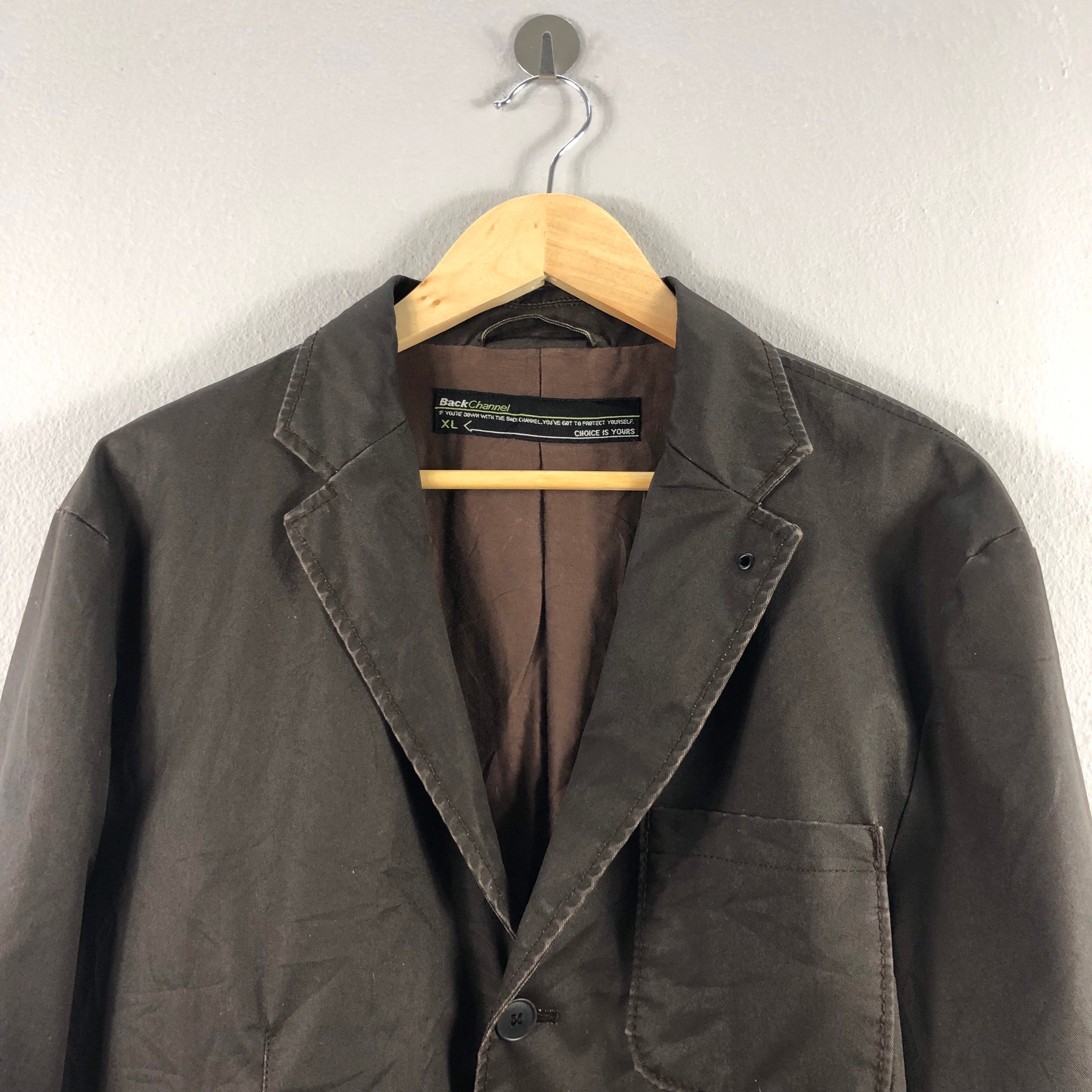 Back Channel Brown Vintage Japanese Brand Light Casual Chore - Etsy