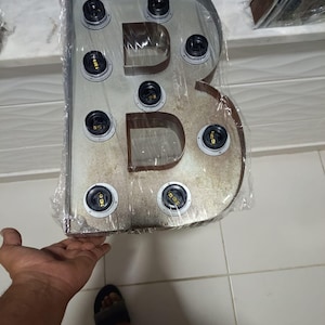 placa de restaurante personalizada semi-enferrujada com aparência autêntica e letreiro de negócios e letreiro de marquise