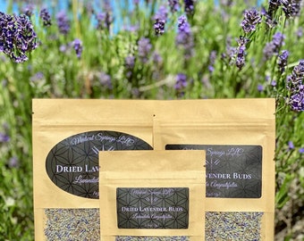 Dried English Lavender Flowers | Organically Grown Lavender | Lavandula Angustifolia