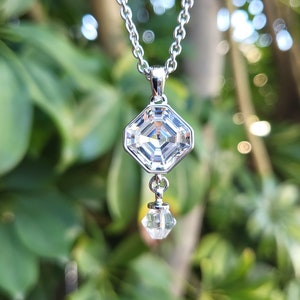 Swarovski Crystal Cushion Cut Pendant