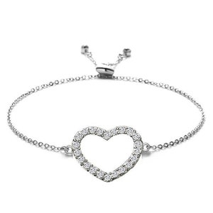 Heart Swarovski Crystal Bracelet