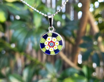 ベネチアン ムラーノ ミルフィオリ (千の花) 精巧なガラスの花の