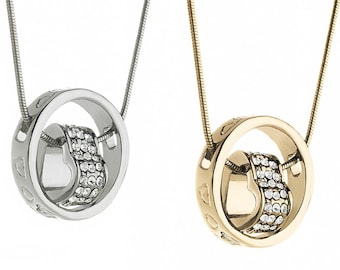 Colgante de corazón de cristal de Swarovski