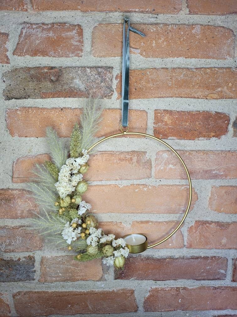 Couronnes Fleurs Séchées