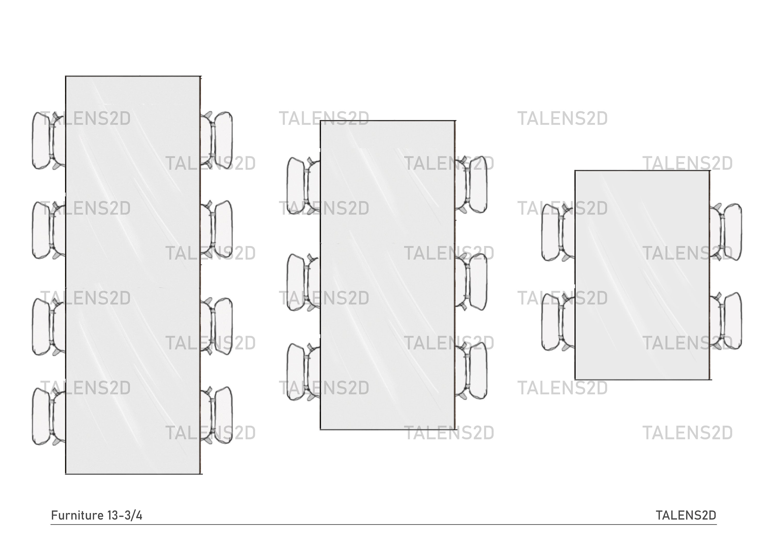 Table Top View, 2D Top View PNG for Floor Plan, PNG Files for Download