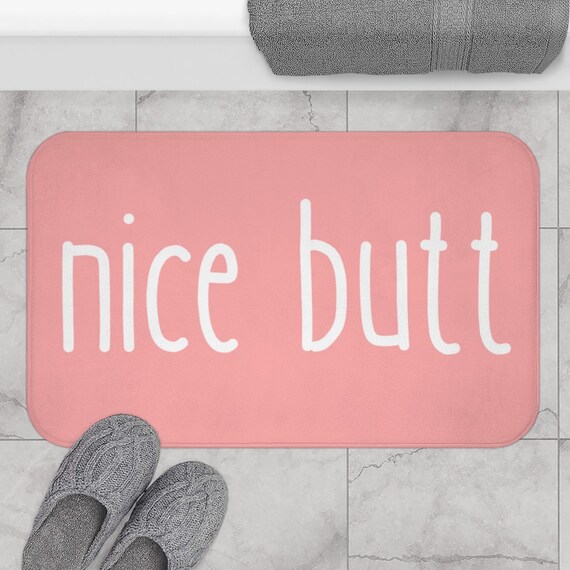 Nice Butt Bath Mat Cute Bath Mat Funny Bathroom Rugs Non Etsy