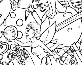 Whimsical Coloring Page