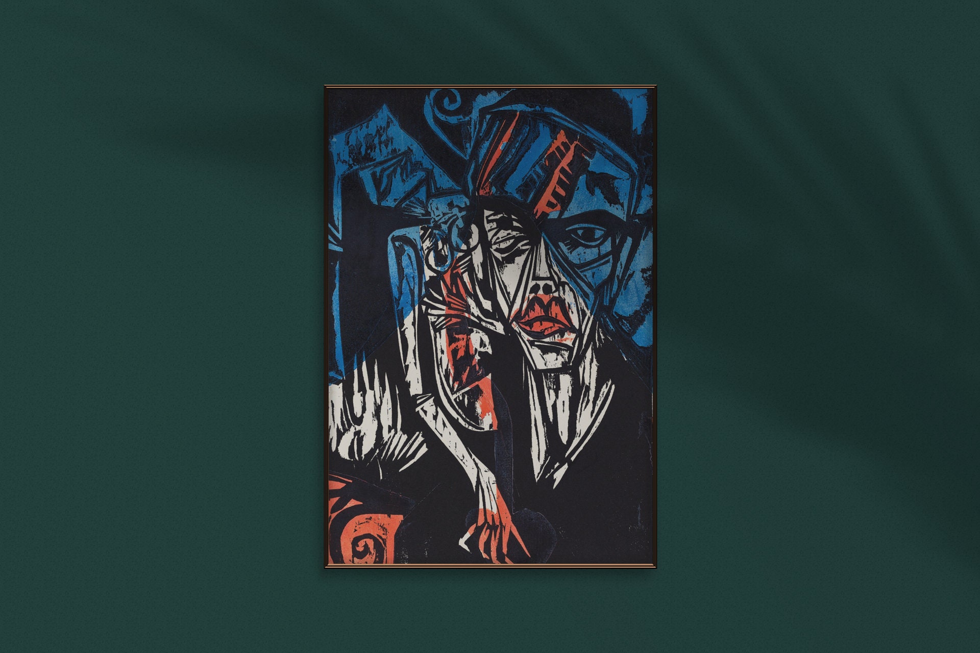 The agonies of love (1915) print poster art.