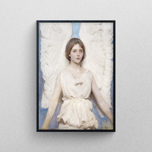 Angel Art Print (1887), by Abbott Handerson Thayer old Vintage Poster