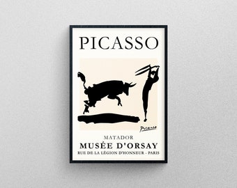 Picasso's Matador Poster Art | Exhibition Print in High Resolution