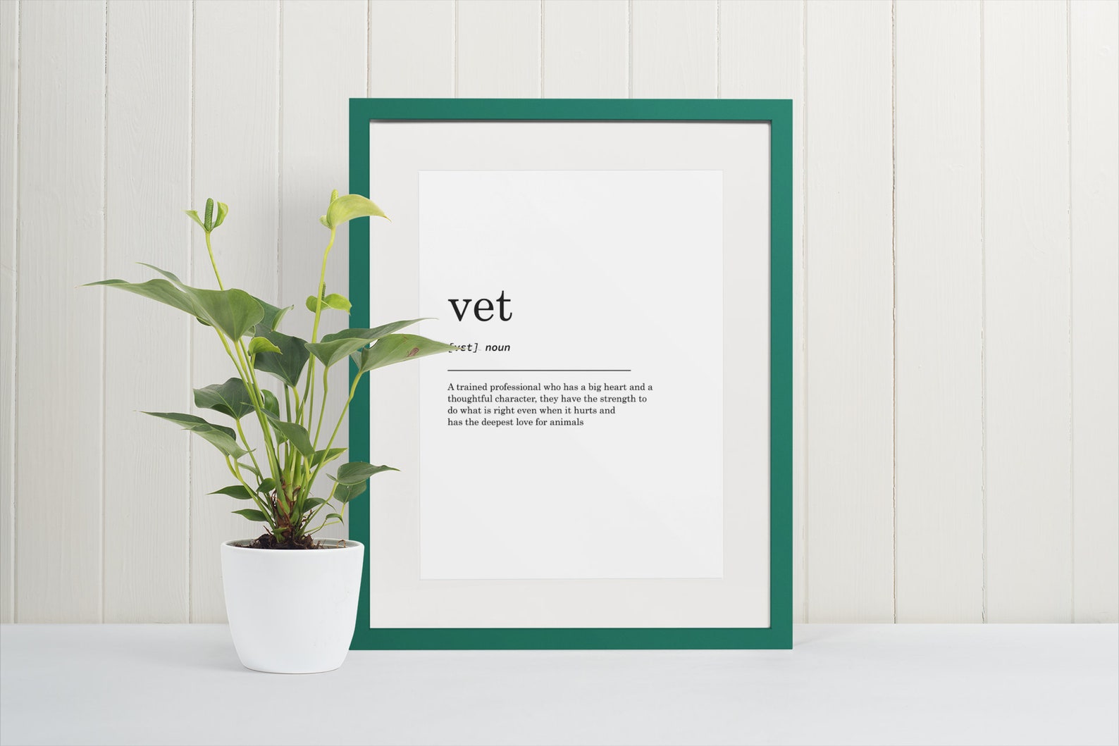 Vet Definition Print, Wall Art Prints, Animal Lover Gifts, Birthday