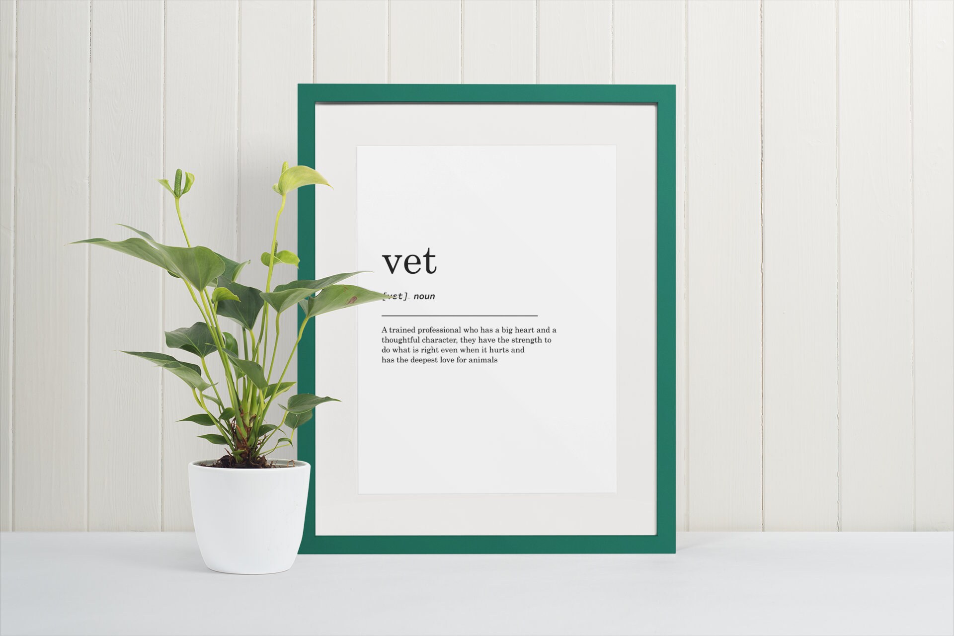 Vet Definition Print, Wall Art Prints, Animal Lover Gifts, Birthday