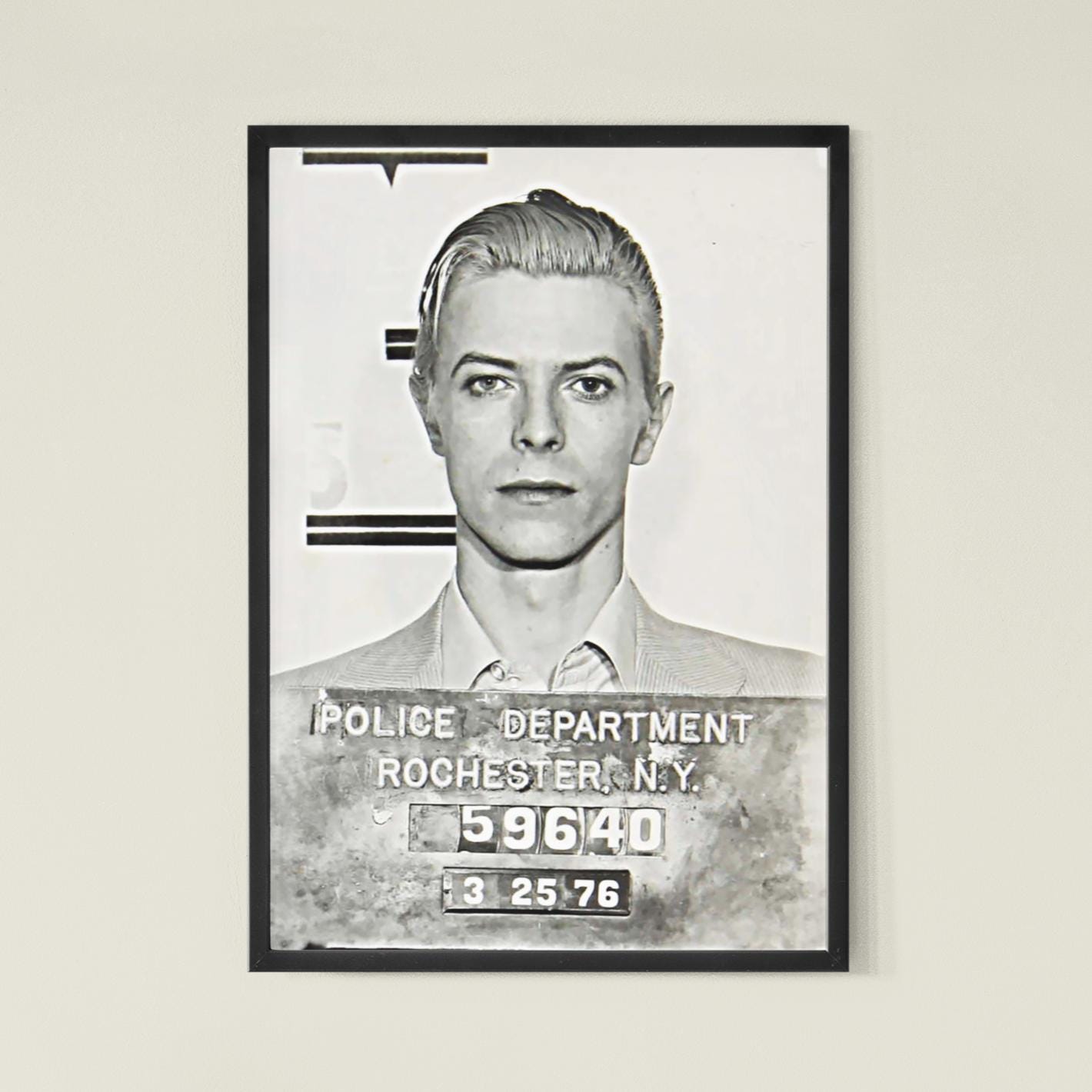 David Bowie Mugshot Print - Etsy