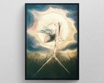 Ancient of Days Setting a Compass to the Earth (1794) by William Blake | Exhibition quality print