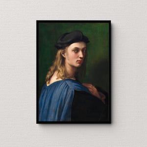 Raphael&#39;s Bindo Altoviti Print (ca. 1515) famous painting poster, Renaissance print wall art Italian painter