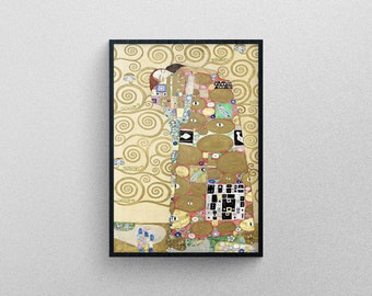 Gustav Klimt's Fulfillment (1910–1911) Painting |  Exhibition quality print