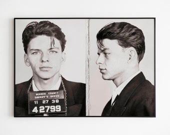Frank Sinatra Mugshot 1938 Poster