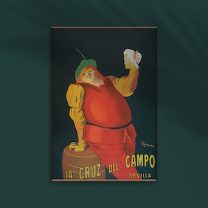 La cruz del campo beers (1906) print in high resolution by leonetto cappiello, professional print quality poster art.