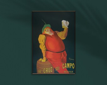 Vintage Poster Guinness Crocodile Funny Beer Drink Advertising Art