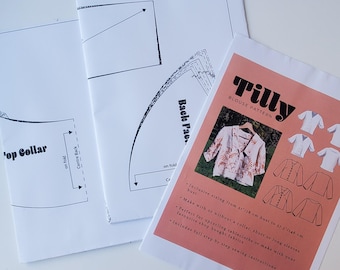 TILLY Blouse Sewing Pattern - Physical Printed Pattern